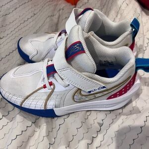 Nike Kids White and Blue Shoes